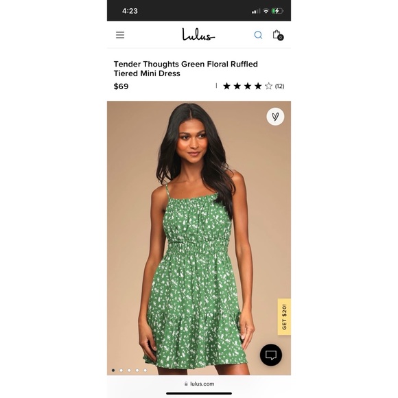 Lulus Floral Mini Dress - Picture 1 of 5